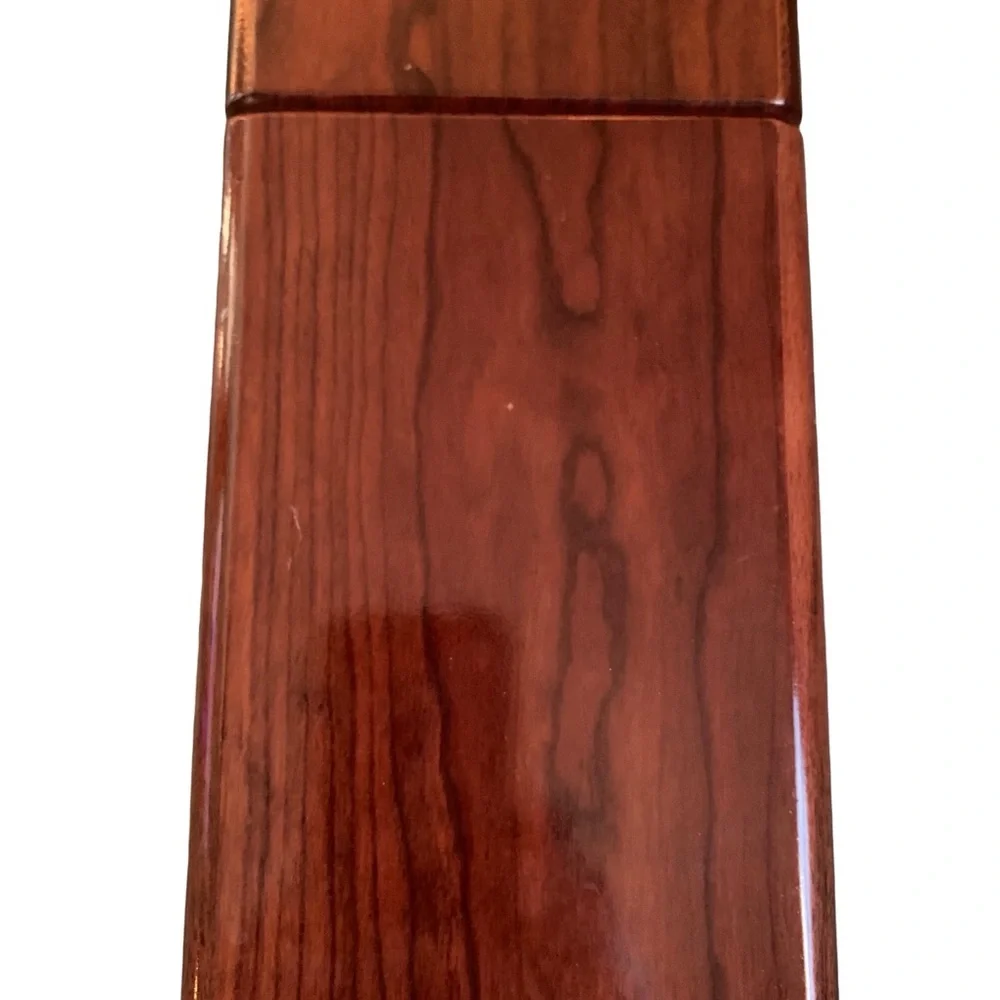 1915 Tall Hinged Wood Cigar Humidor Box 9-1/2